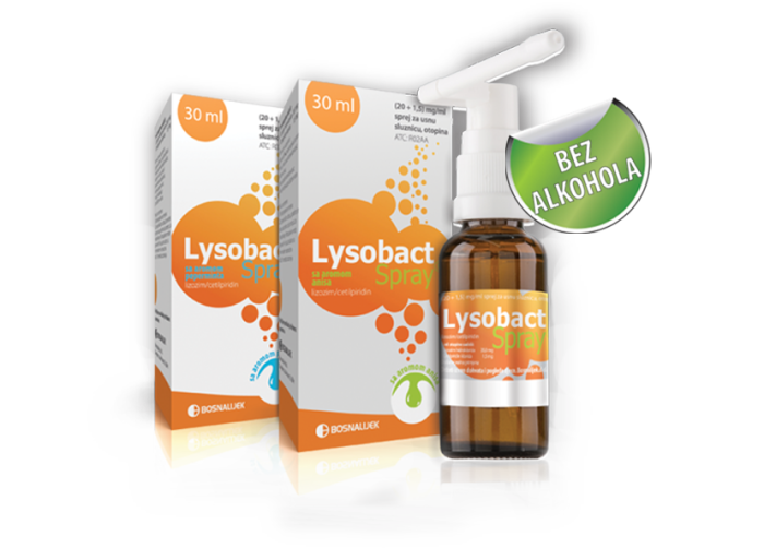 Lysobact Spray®- prirodna pomoć kod upale grla