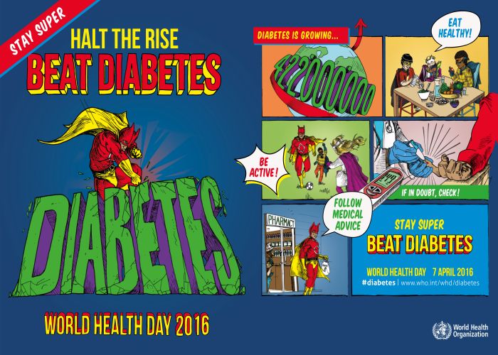 Svjetski dan zdravlja 2016: ”Pobijedi dijabetes”