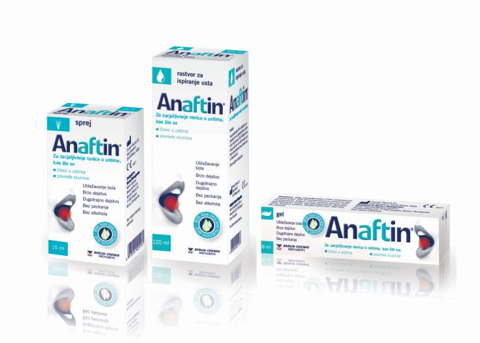 Anaftin® – Štiti od bola i ubrzava zarastanje ranica u ustima