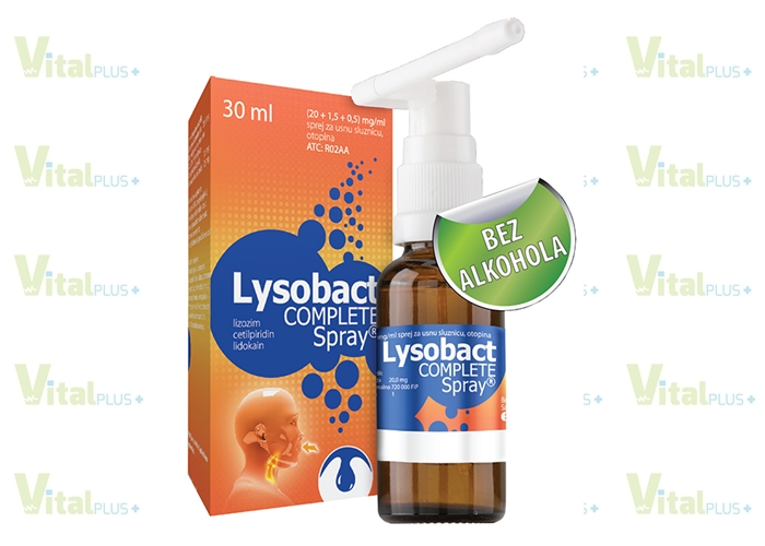 Lysobact COMPLETE Spray® – kompletno rješenje protiv grlobolje